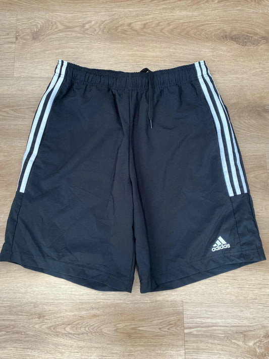 Adidas black sports shorts medium