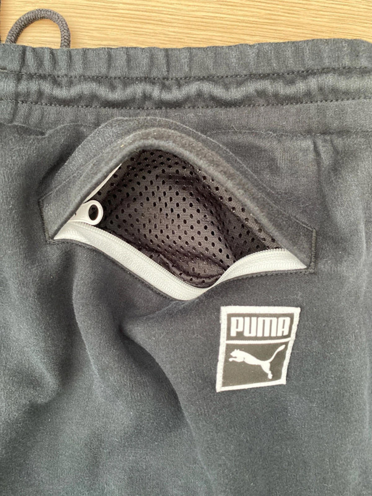Puma black joggers medium