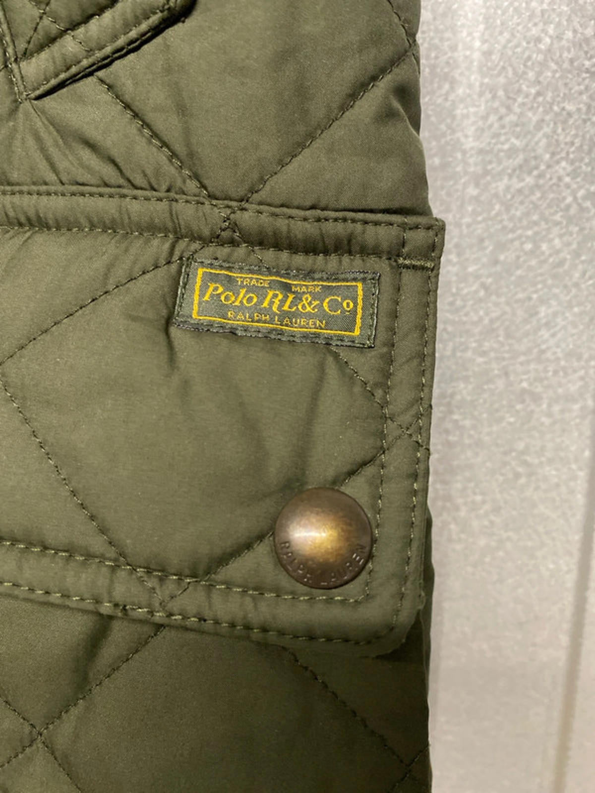 Polo Ralph Lauren padded green Gilet small
