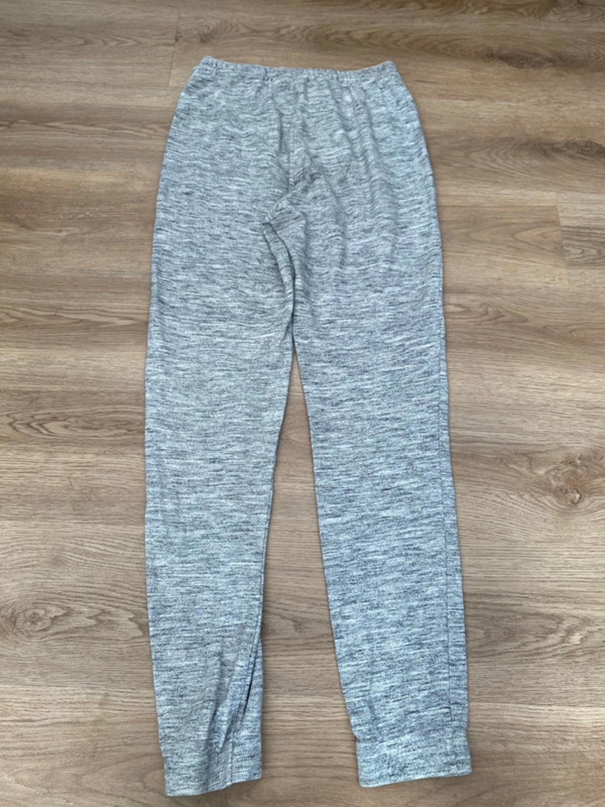 Adidas grey joggers with black flecks small