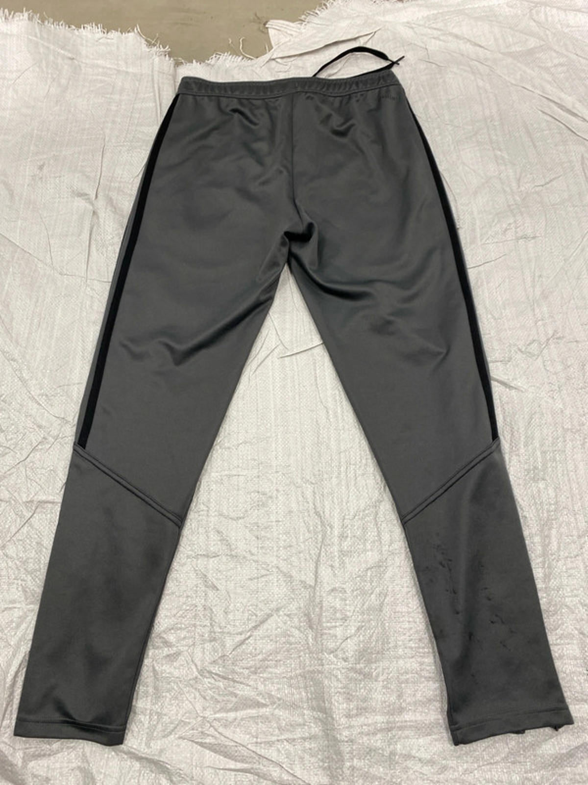 Adidas Aeroready sports joggers grey black stripes small