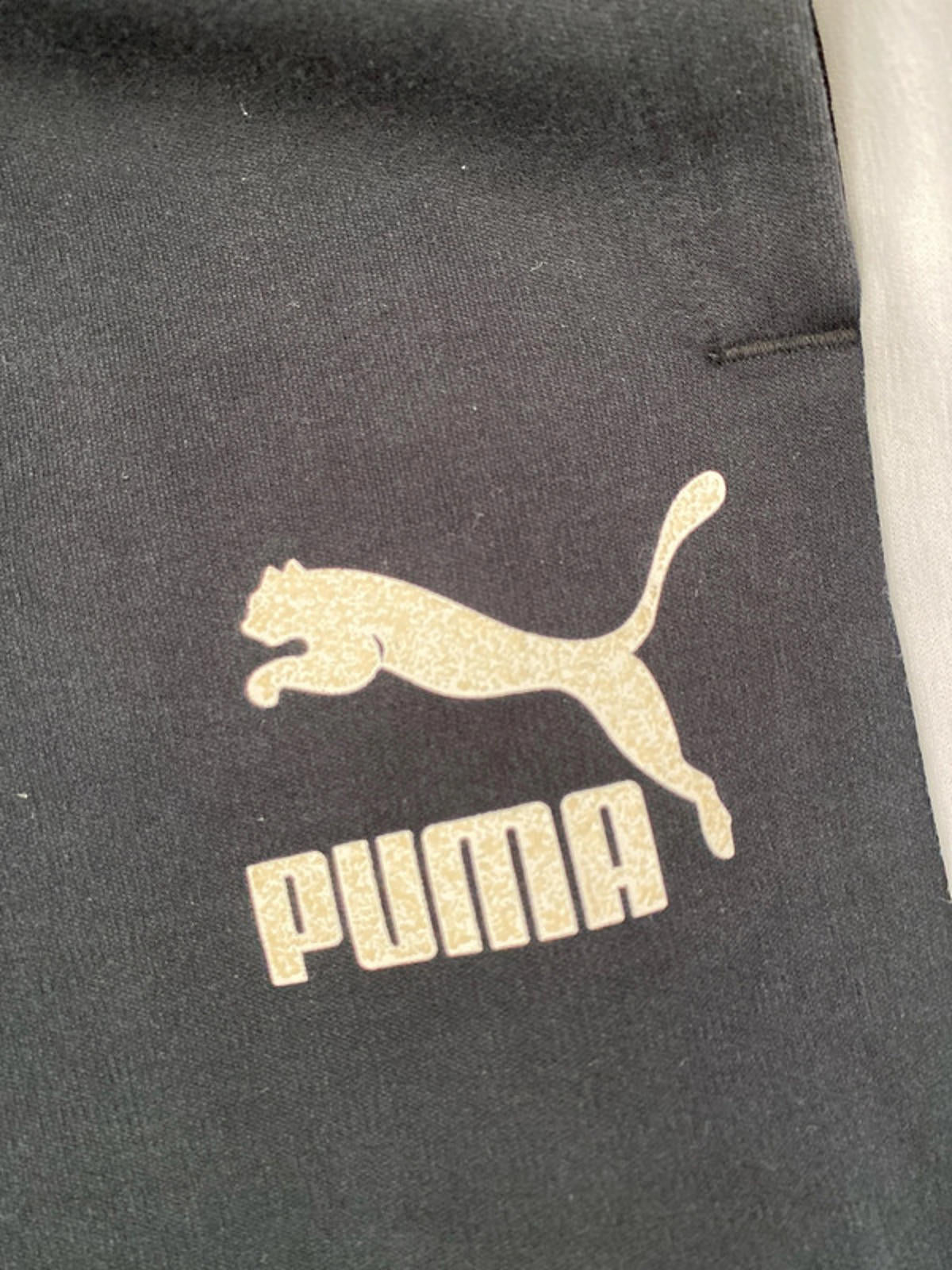 Puma black joggers medium