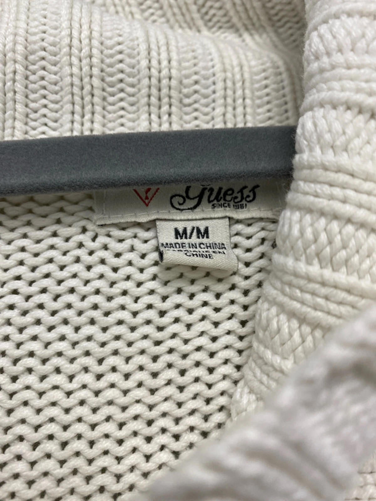 Guess knitted  dress medium white