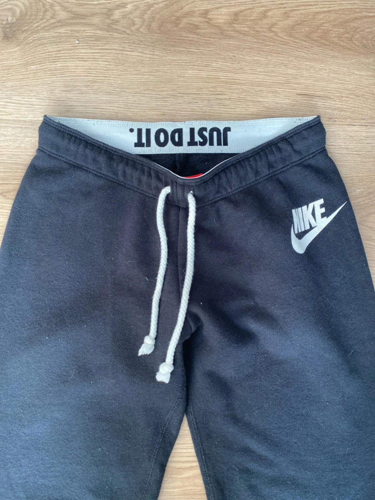 Nike small joggers black soft feel. Black