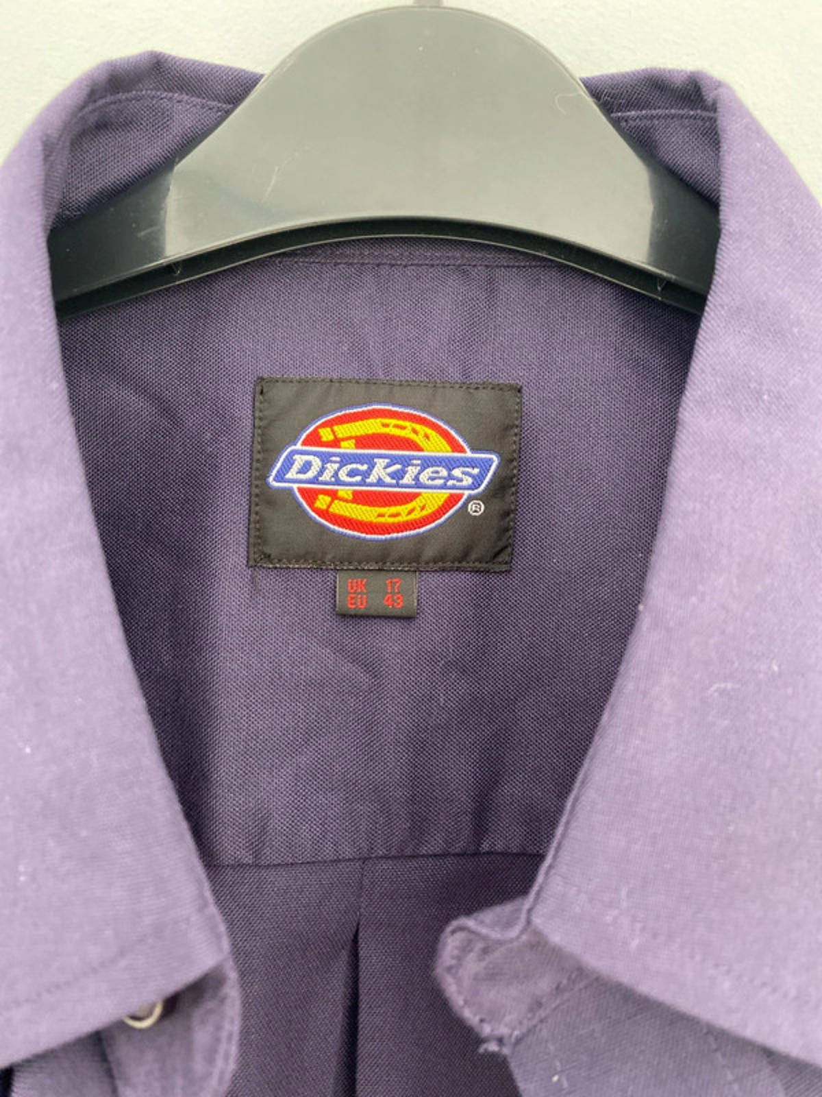 Dickies short sleeve purple shirt size 17