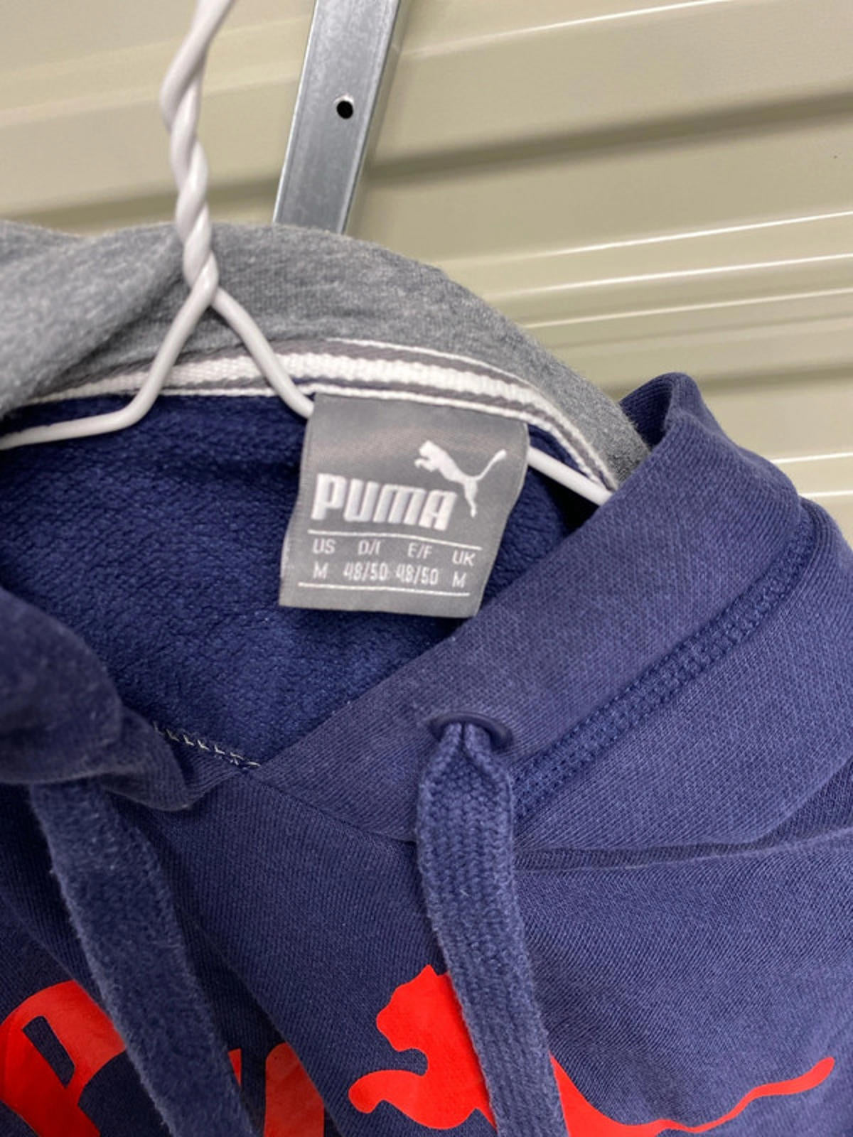 Puma mens hoodie medium blue