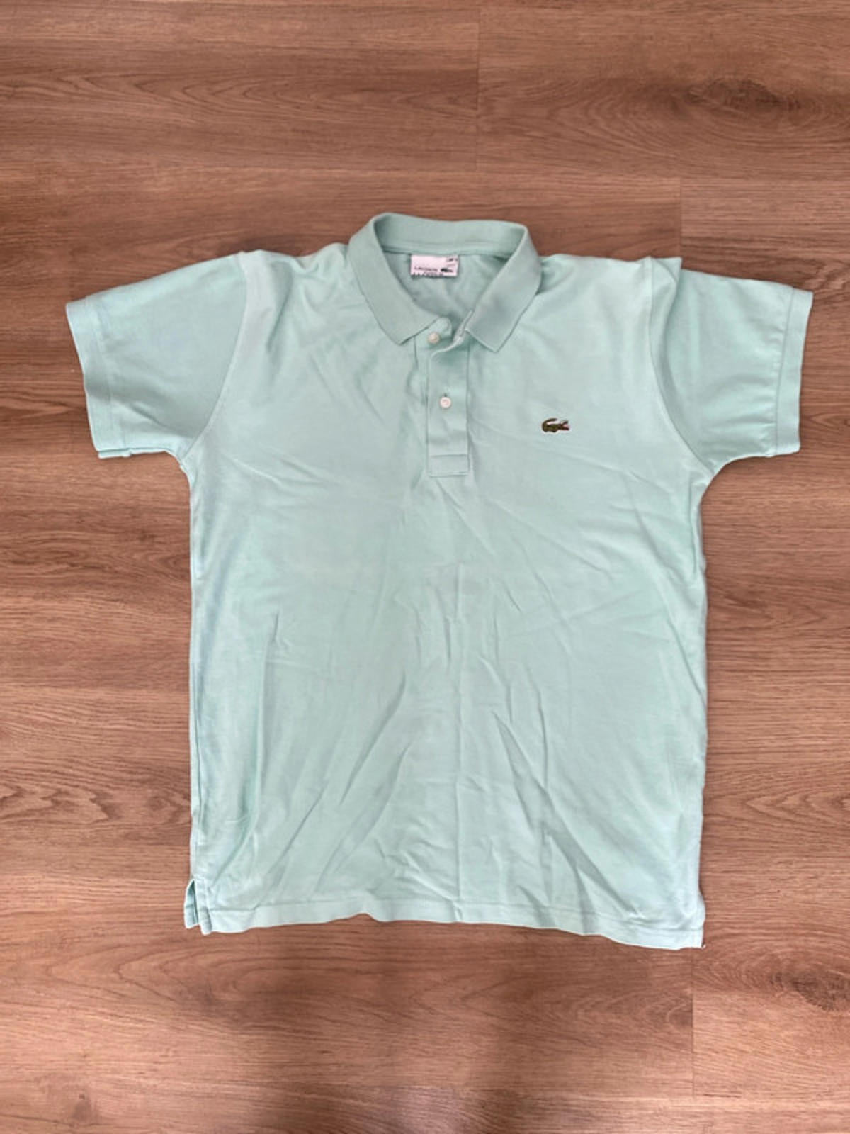 Lacoste mint coloured polo shirt medium