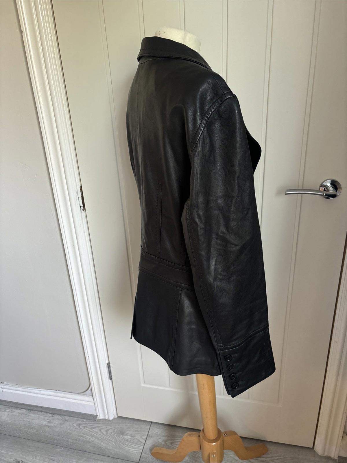 Karen Millen 100% Real Leather Jacket Uk 16