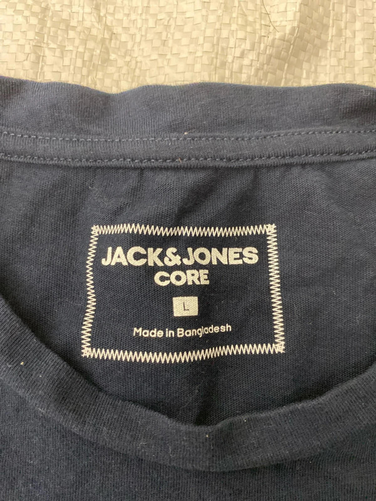 Jack & Jones printed t shirt large blue