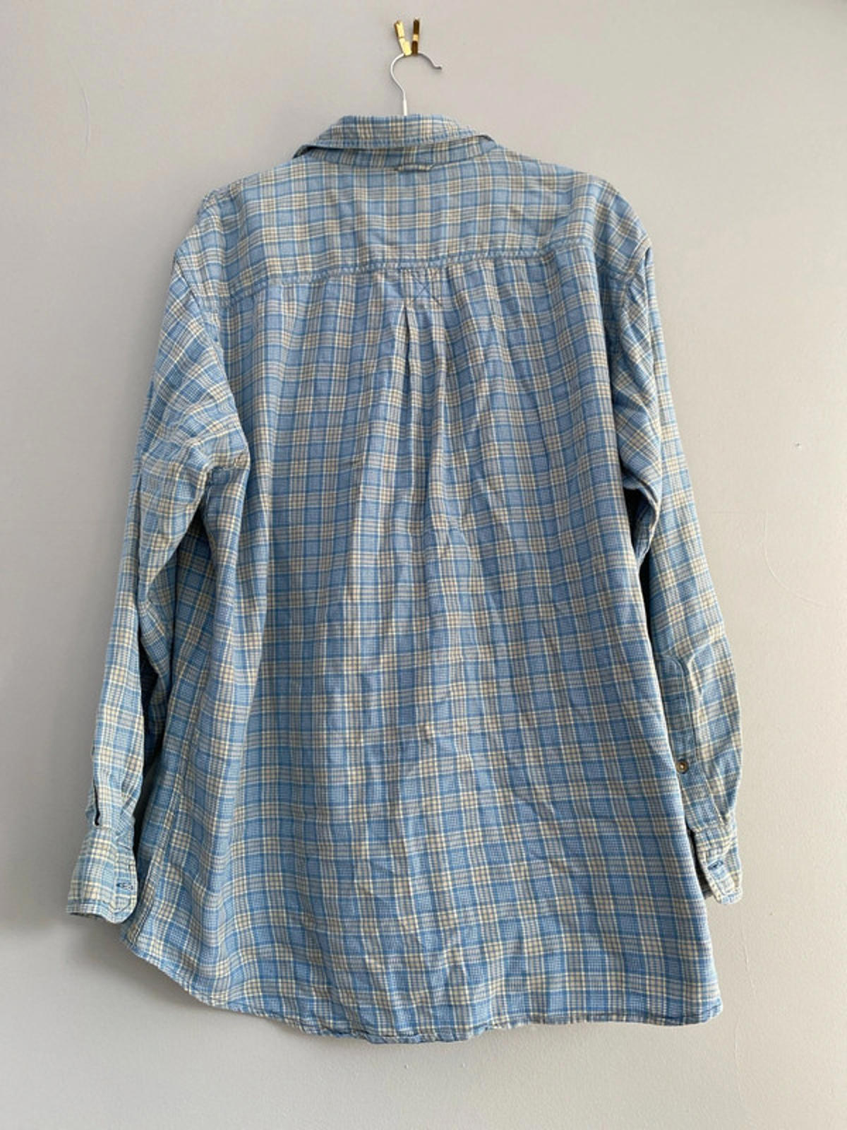 Timberland Cotton shirt medium blue / tan checked