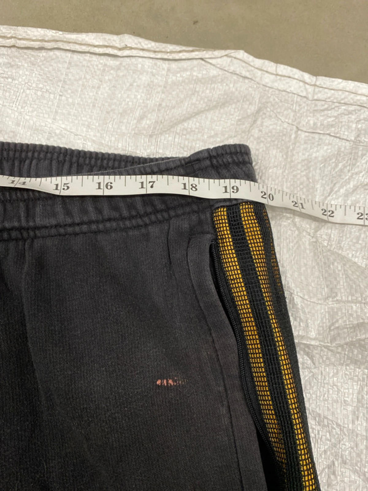 Adidas black with orange stripes 2XL