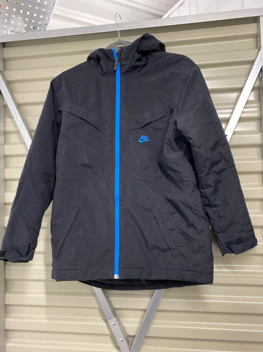 Nike Large Boys Hooded  Coat black